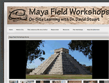 Tablet Screenshot of mayafieldworkshops.com